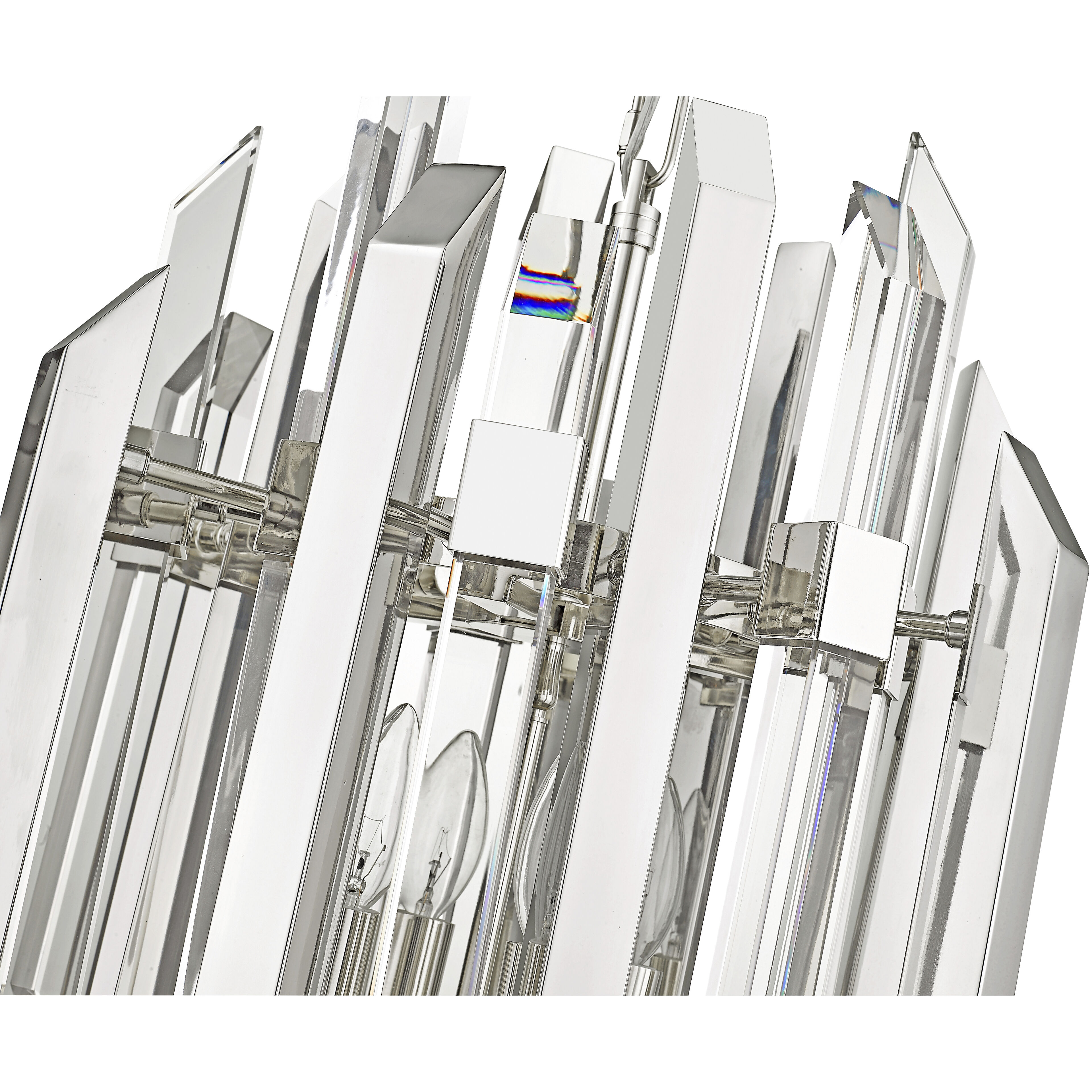 Bova 4 Light 16.75 inch Polished Nickel Chandelier Ceiling Light