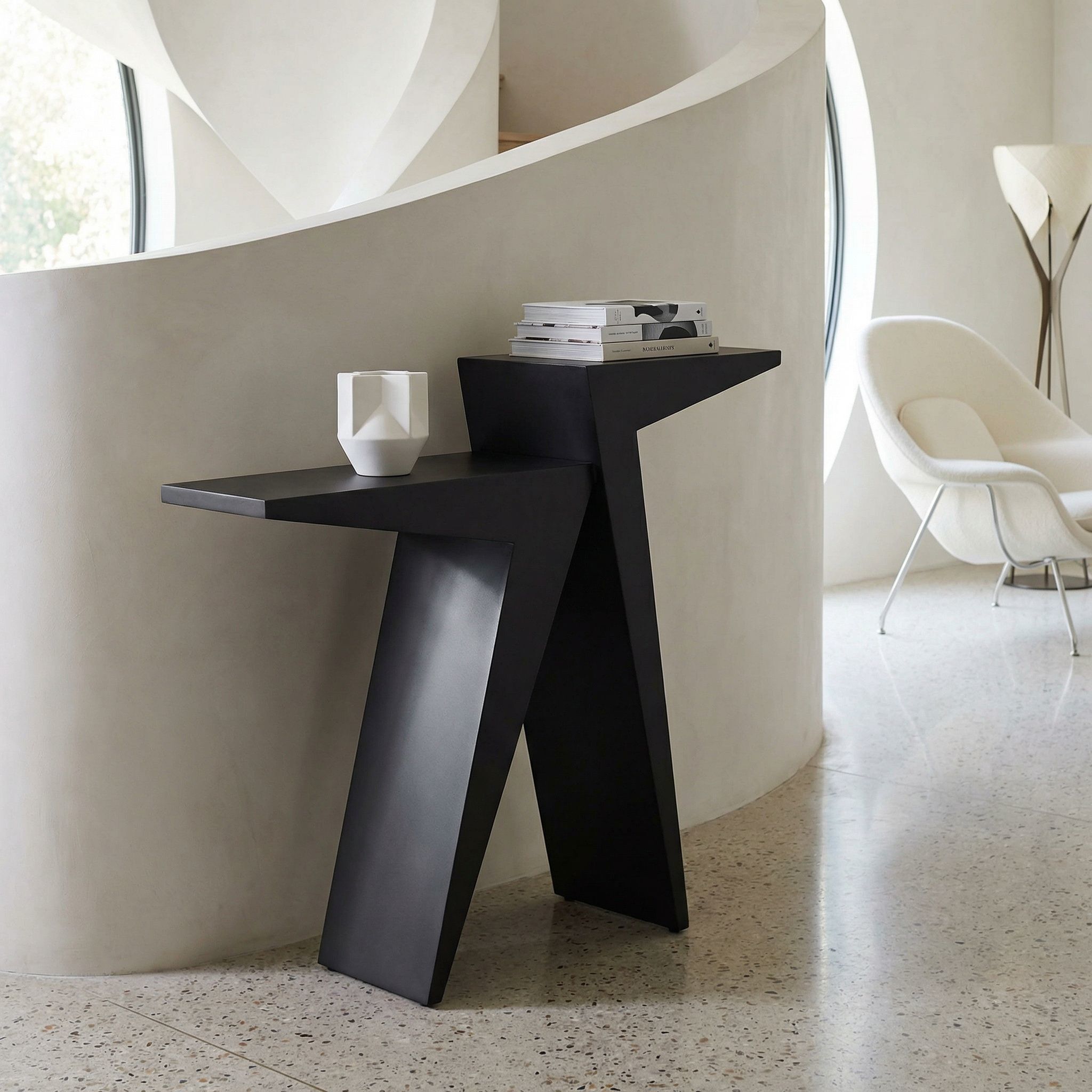 Steam 42 X 14 inch Matte Black Console