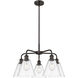 Berkshire 5 Light 26 inch Oil Rubbed Bronze Chandelier Ceiling Light in Clear Glass