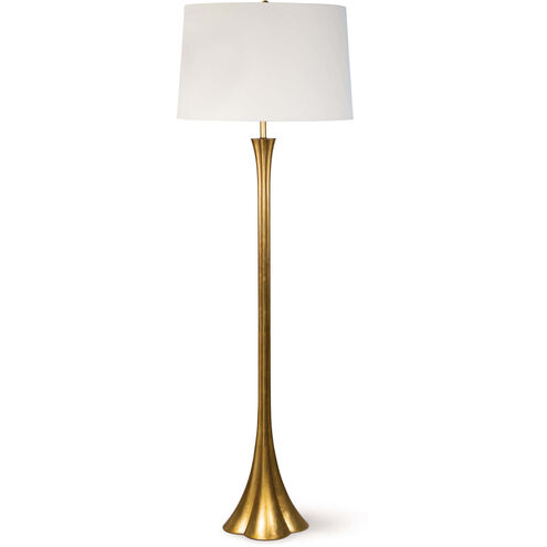 Lillian 64 inch 150.00 watt Gold Leaf Floor Lamp Portable Light