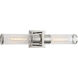 Positano LED 20.8 inch Polished Nickel Bathroom Vanity Wall Light in Clear Ribbed