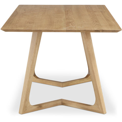 Godenza 70.86 X 35.43 inch Natural Dining Table, Rectangular