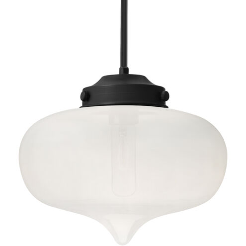 Mira 1 Light Black Cord Pendant Ceiling Light