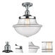 Franklin Restoration Large Oxford 1 Light 12 inch Polished Chrome Semi-Flush Mount Ceiling Light, Franklin Restoration