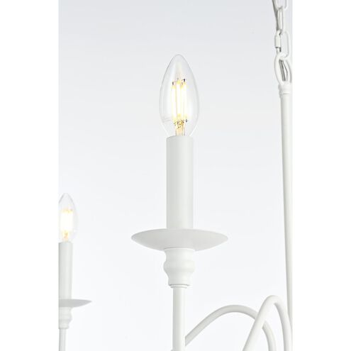 Rohan 4 Light 30 inch White Chandelier Ceiling Light