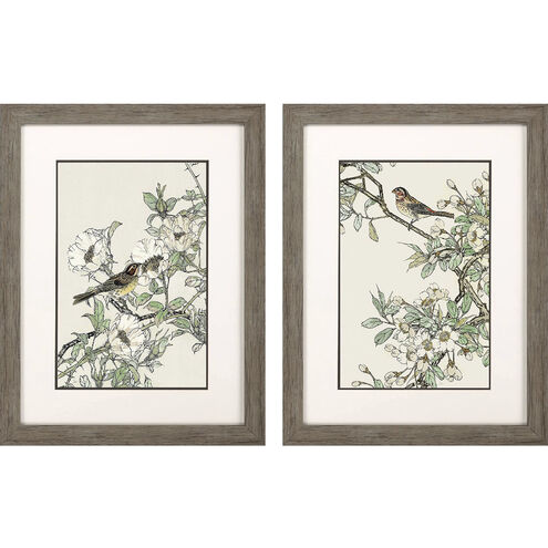 Animals Green and Brown and Yellow and Beige Framed Art