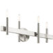 Denmark 4 Light 24 inch Brushed Nickel with Bronze Accents Vanity Sconce Wall Light