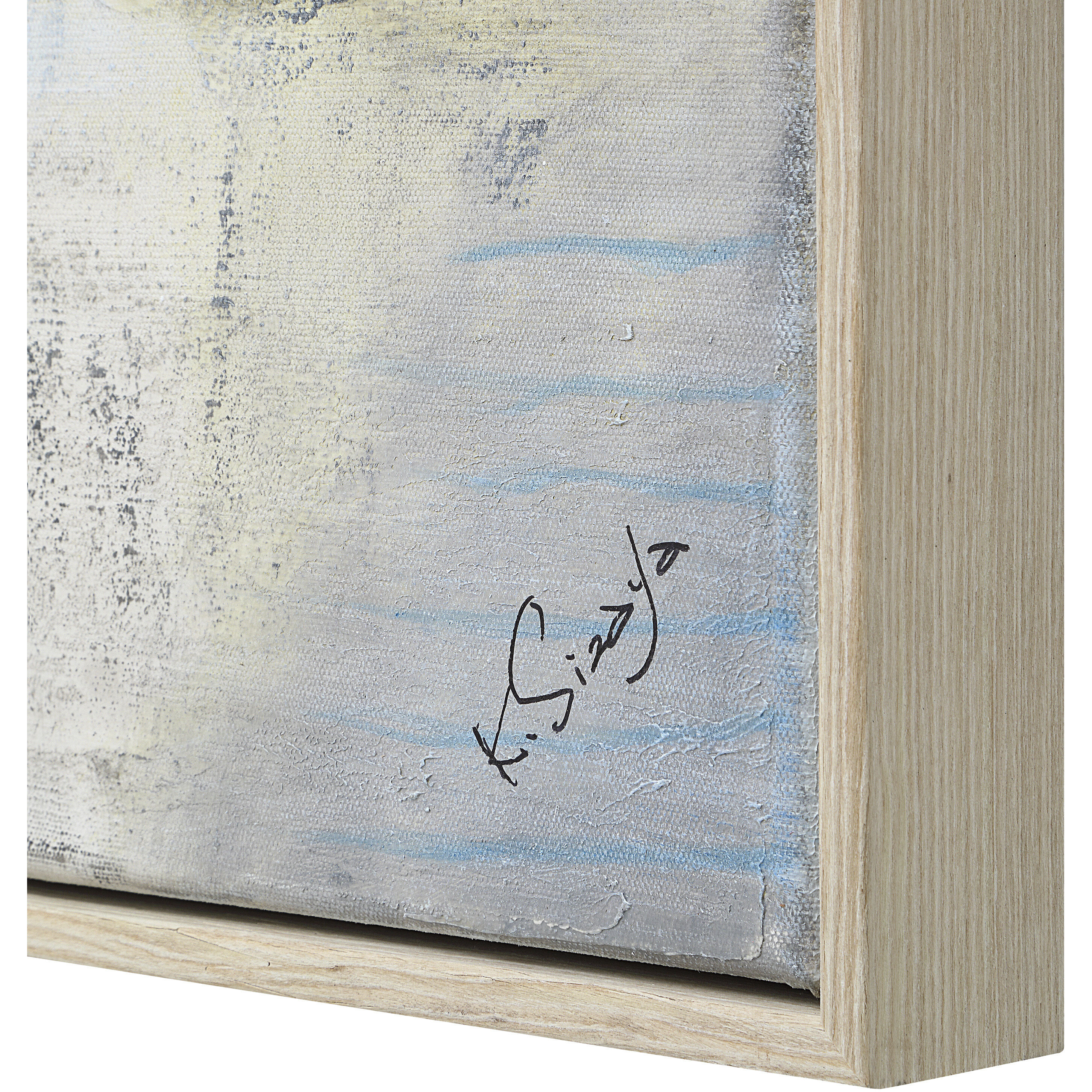 Marbleau Multicolor and Cream Canvas Art