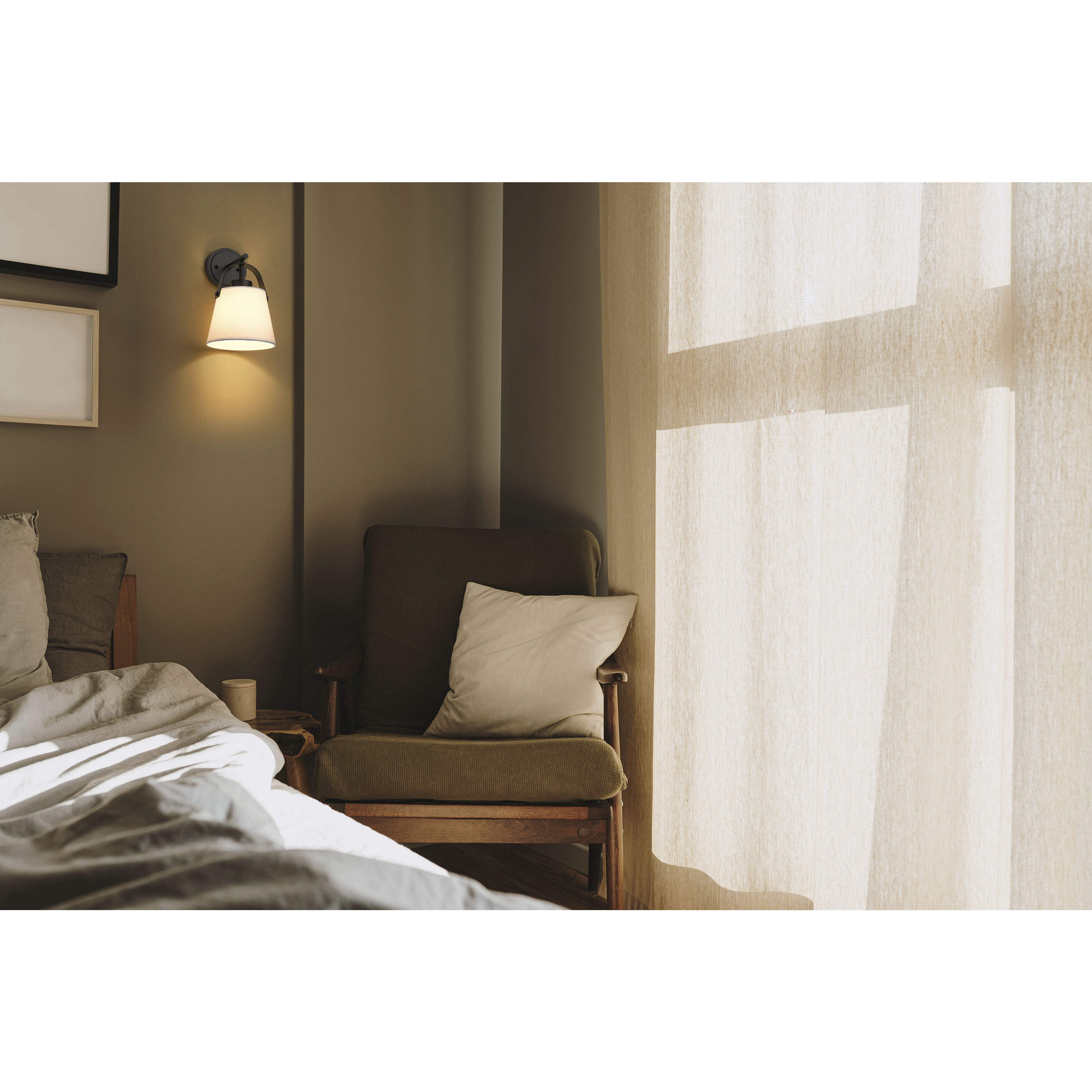 Z-Studio 1 Light 8 inch Matte Black Wall Sconce Wall Light