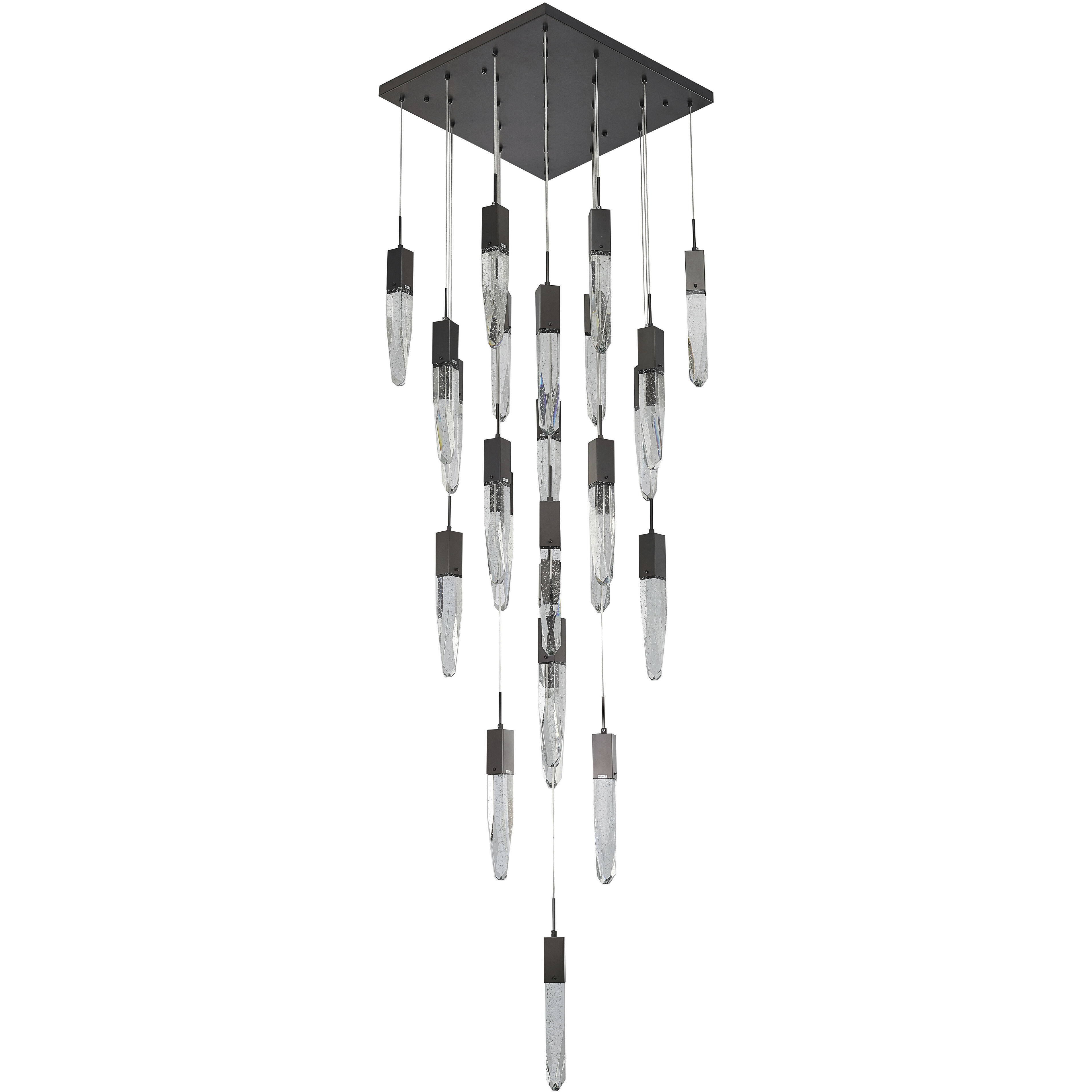 Canada 25 Light 27.5 inch Matte Black Chandelier Ceiling Light