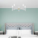 Copenhagen 5 Light 25 inch White Chandelier Ceiling Light
