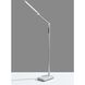 Lennox 61.5 inch 12 watt Black and Silver Multi-Function Floor Lamp Portable Light in White, with Smart Switch, Simplee Adesso
