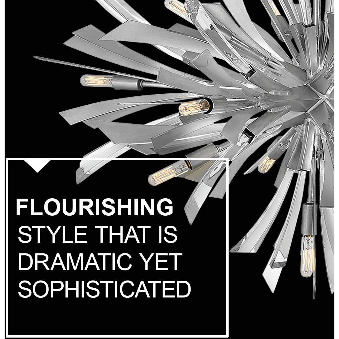 Vida LED 22 inch Glacial Chandelier Ceiling Light, Orb