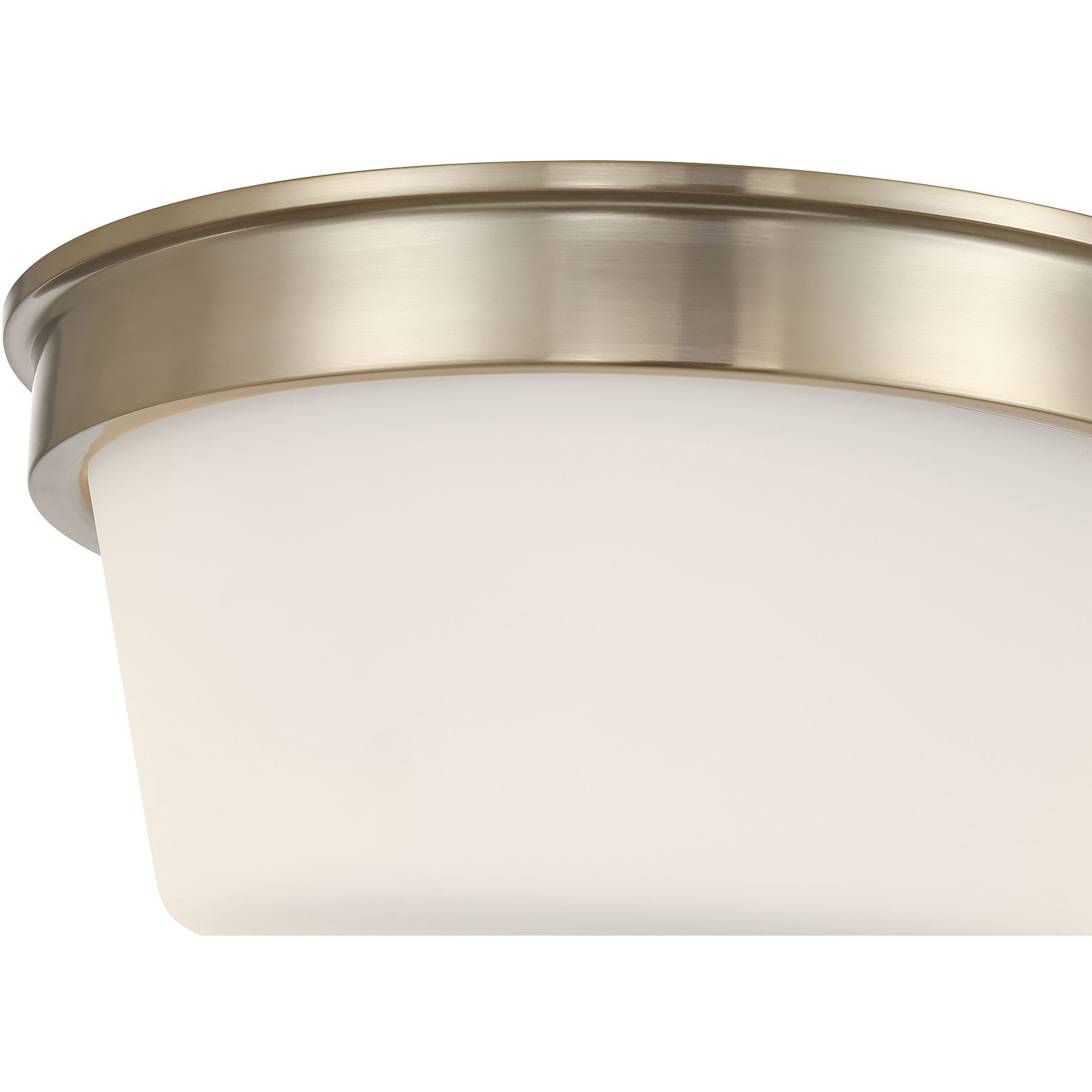 Strayhan 2 Light 13 inch Modern Gold Flush Mount Ceiling Light