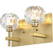 Graham 2 Light 11 inch Gold Wall Sconce Wall Light