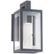Cambridge 1 Light 11 inch Black Outdoor Wall Light in 11in.