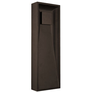 Baltic LED 18 inch Brown Outdoor Wall Sconce in Espresso