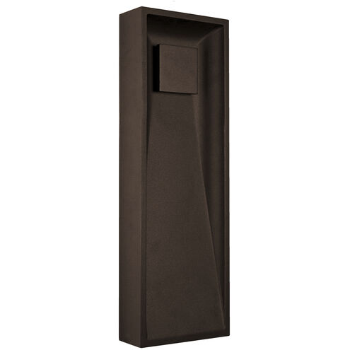 Baltic LED 18 inch Brown Outdoor Wall Sconce in Espresso