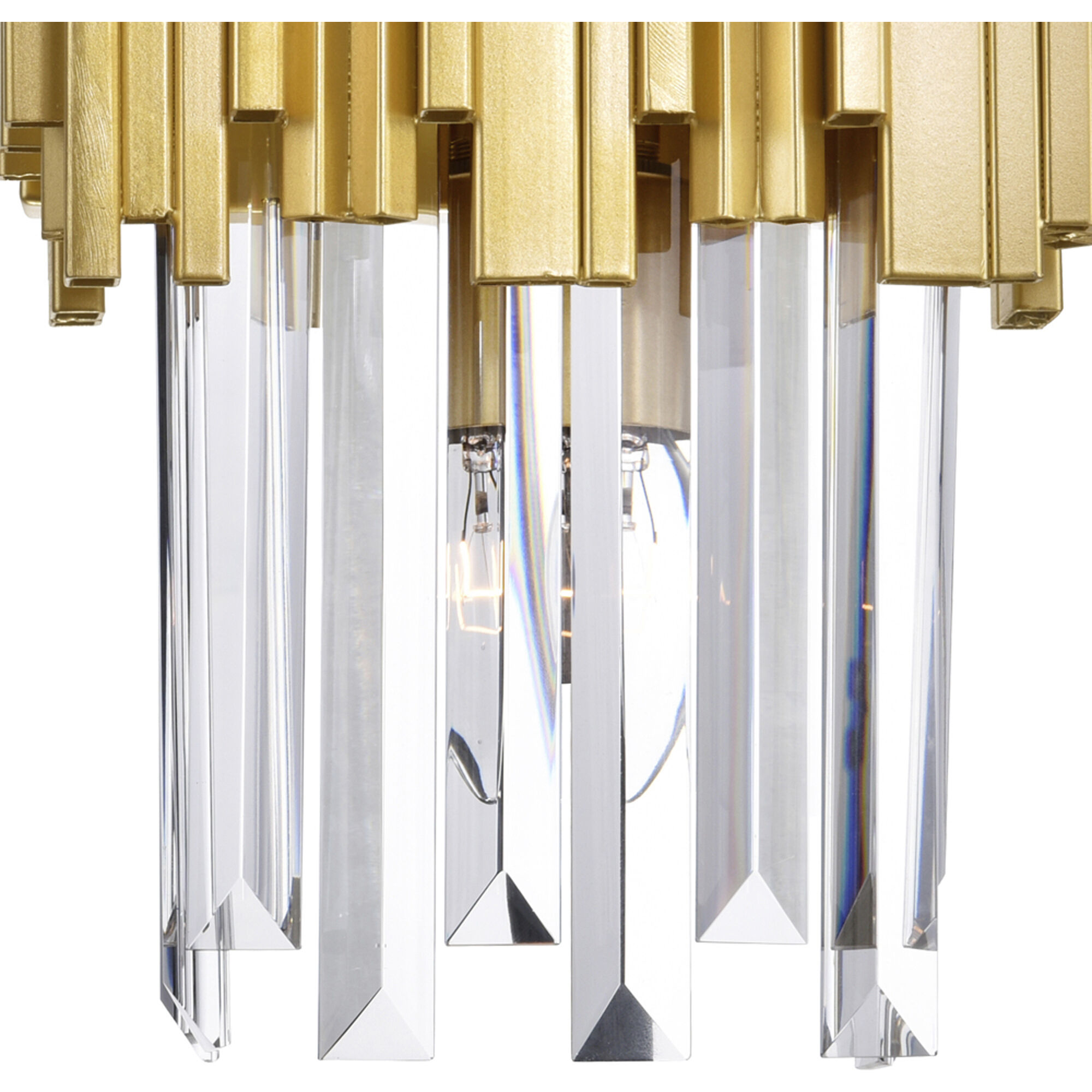 Deco 1 Light 8 inch Medallion Gold Wall Light