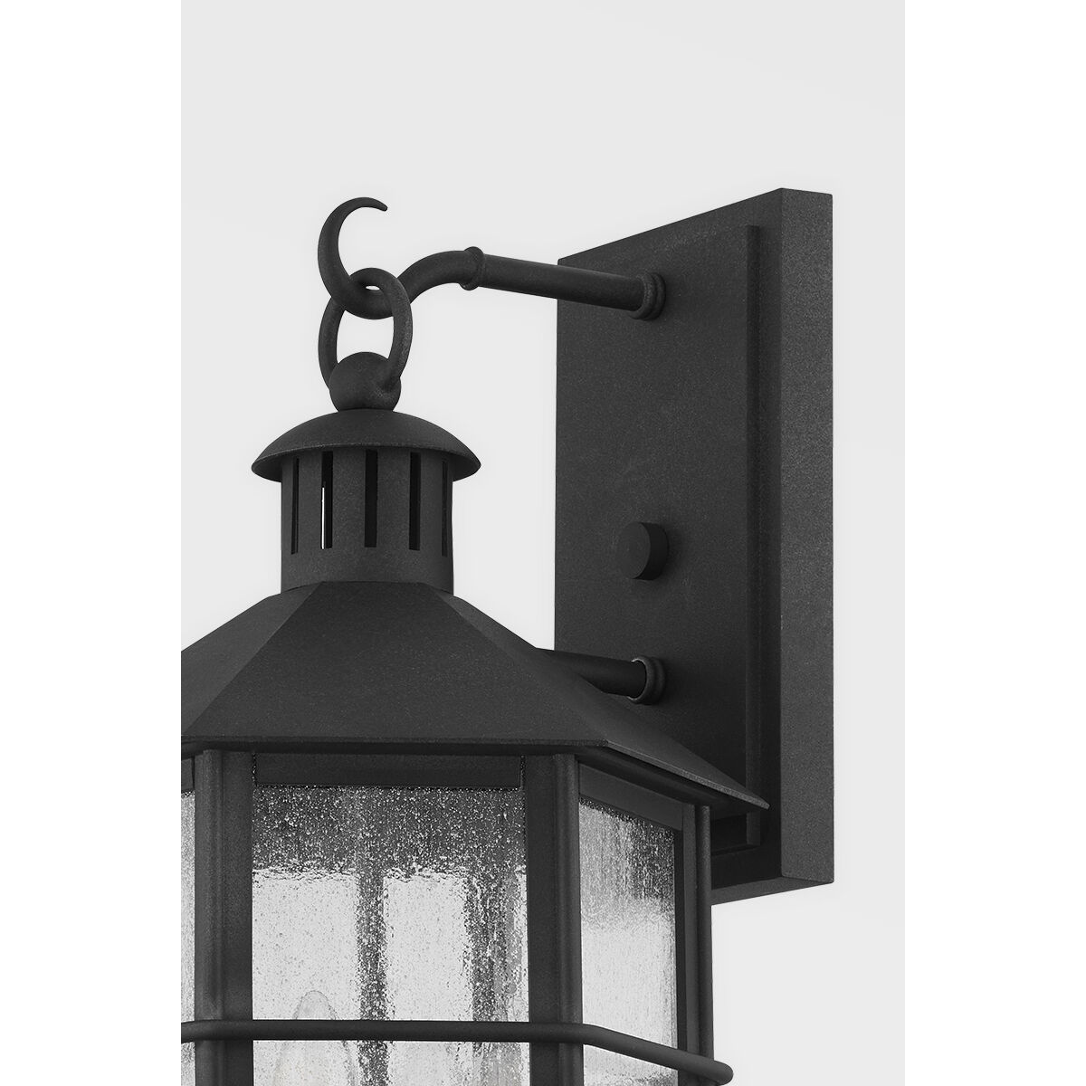 Lake County 4 Light 21 inch French Iron Outdoor Wall Sconce, Medium