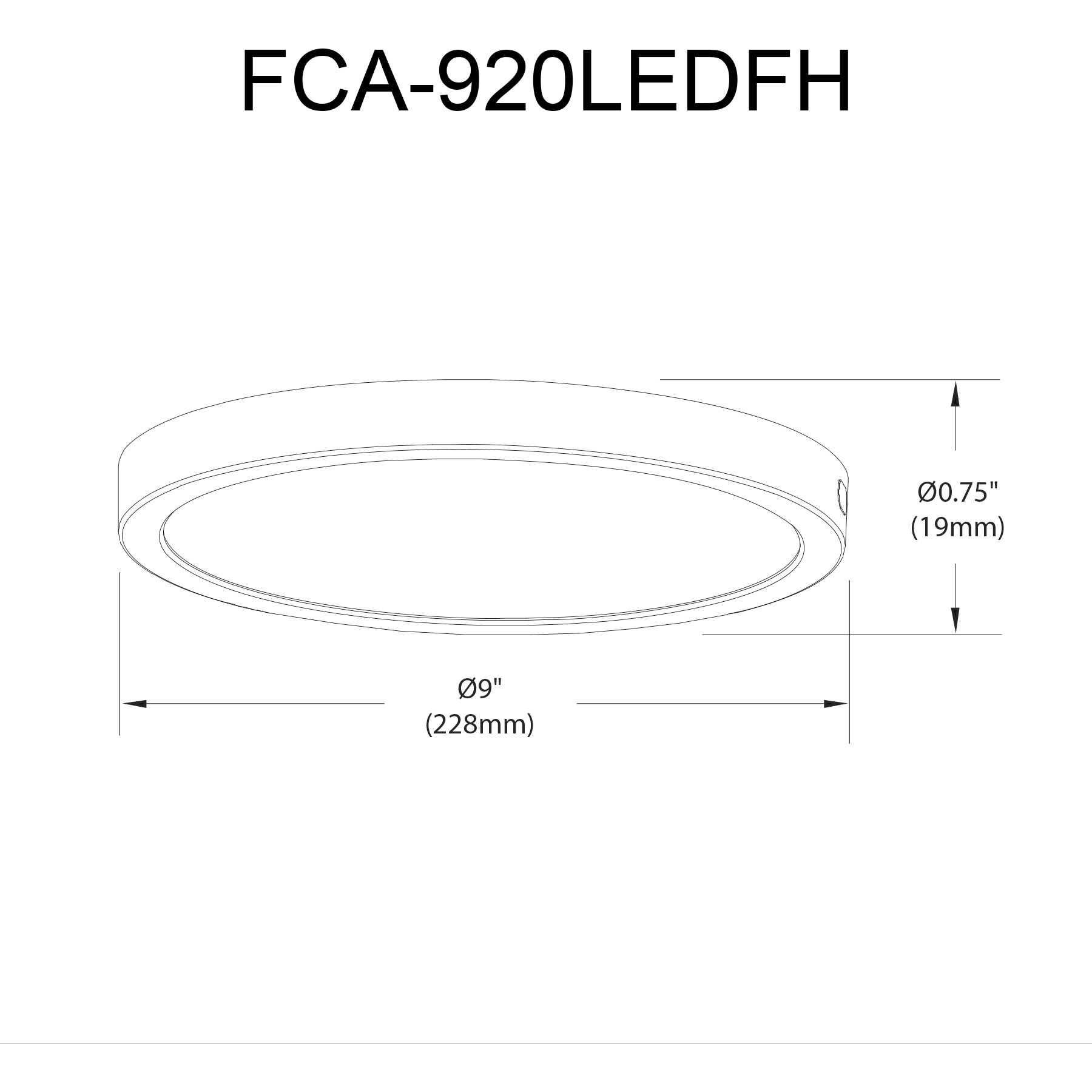 Franchesa LED 9 inch Matte Black Flush Mount Ceiling Light