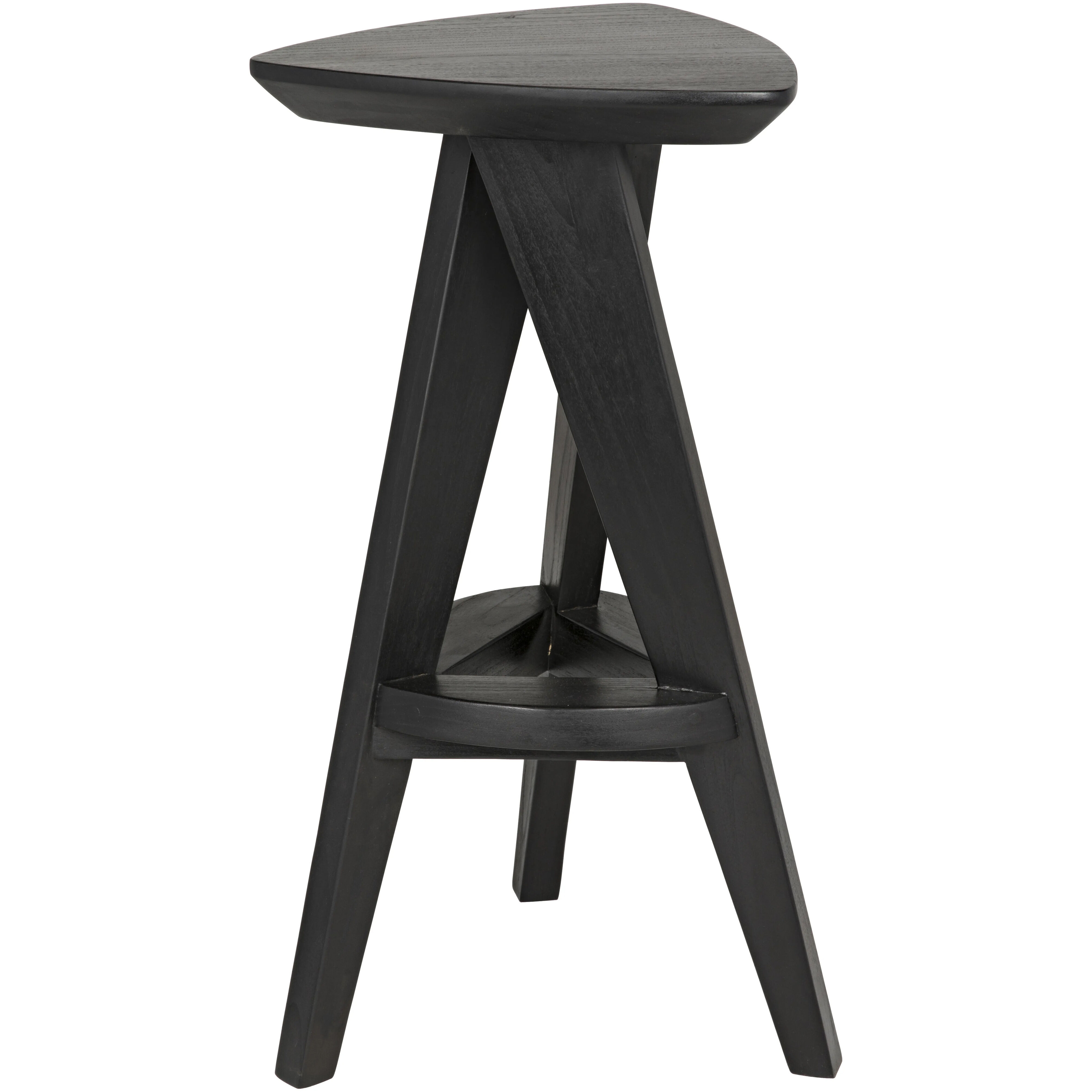 Twist 26.5 inch Charcoal Black Counter Stool