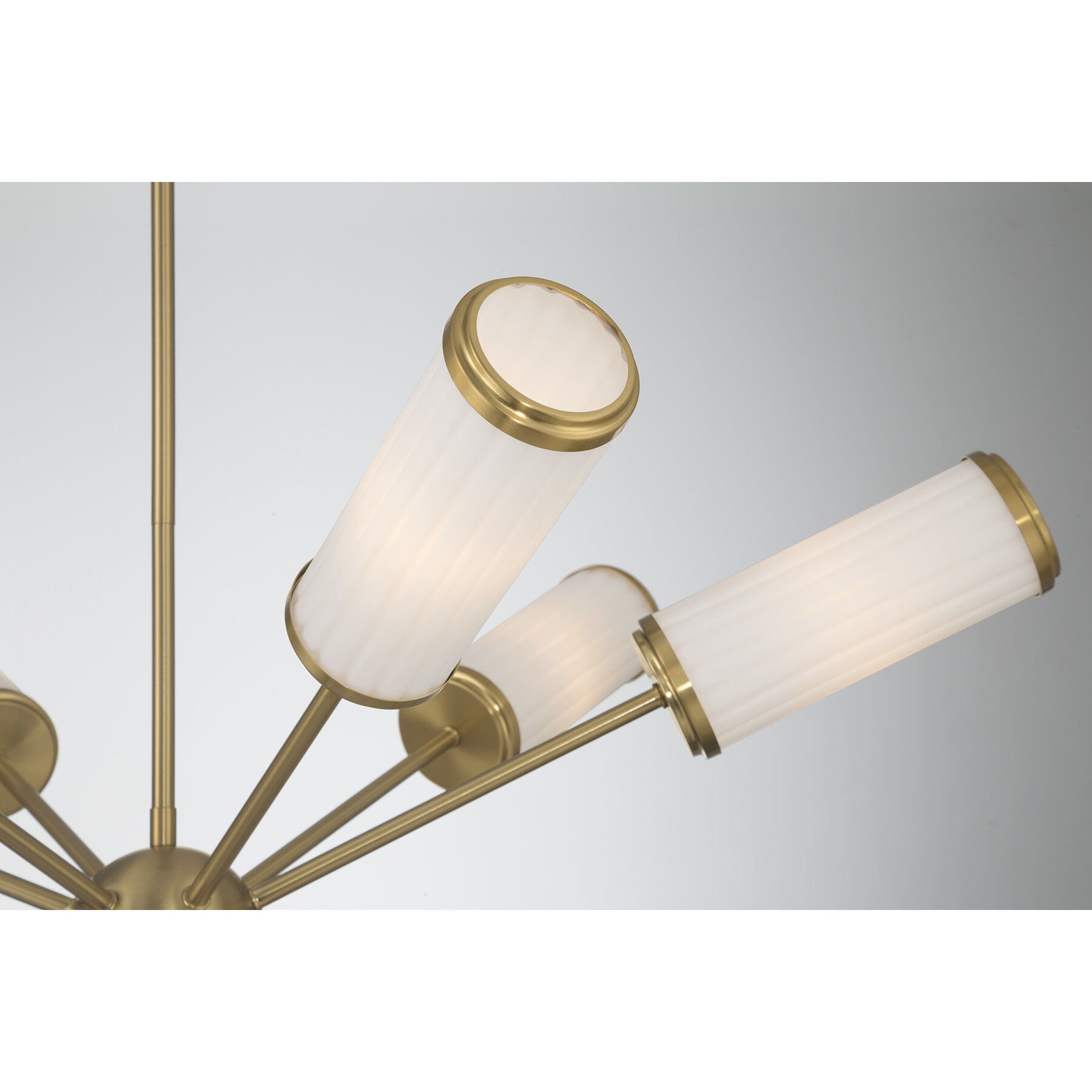 Denison 6 Light 36 inch Warm Brass Chandelier Ceiling Light