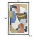 Cameron Multi - White and Black and Tan and Blue and Rose Wall Art