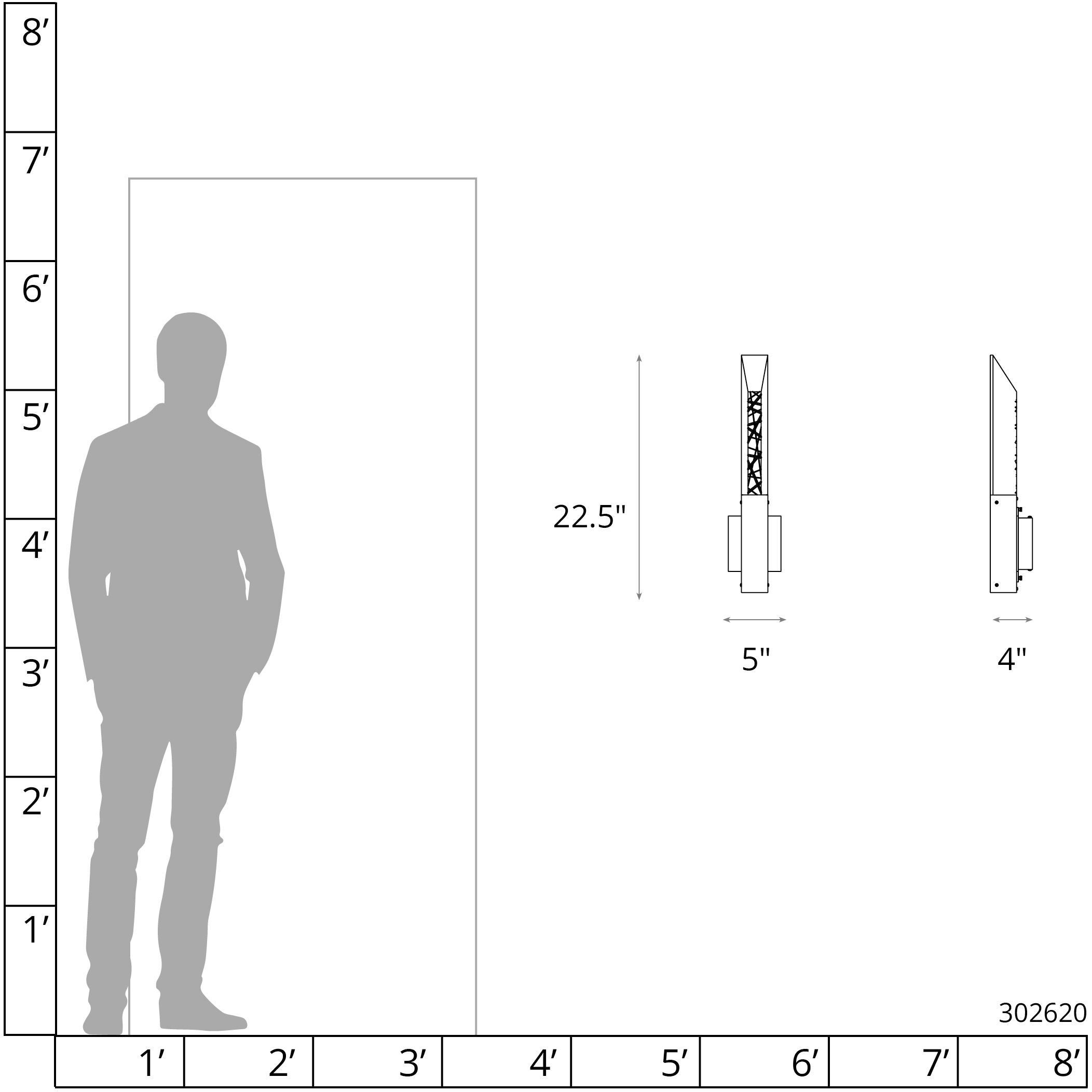 Refraction 2 Light 22.5 inch Coastal Black Outdoor Sconce