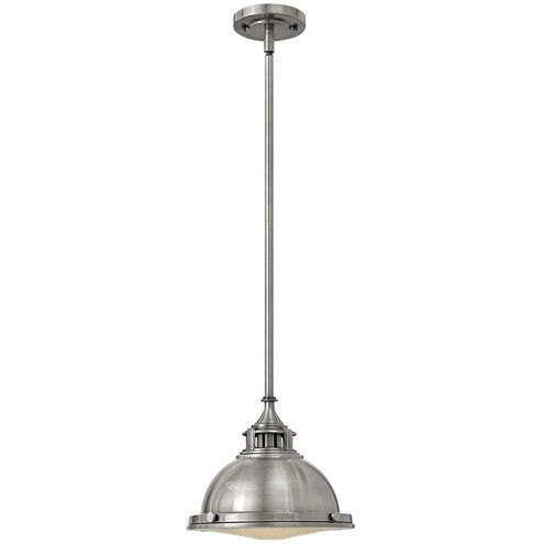 Amelia 1 Light 11.5 inch Polished Antique Nickel Indoor Mini Pendant Ceiling Light