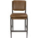 Wooster 40.5 inch Steel Grey Powder Coat and Cuba Brown Counter Chair