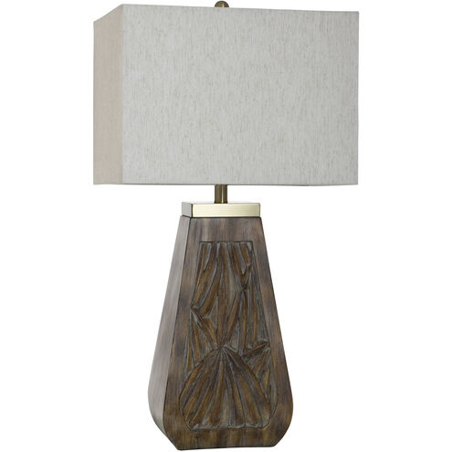 Cameron 32 inch 100.00 watt Venezio Bronze Table Lamp Portable Light