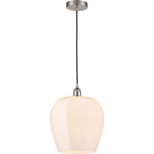 Edison Norfolk 1 Light 12 inch Brushed Satin Nickel Mini Pendant Ceiling Light