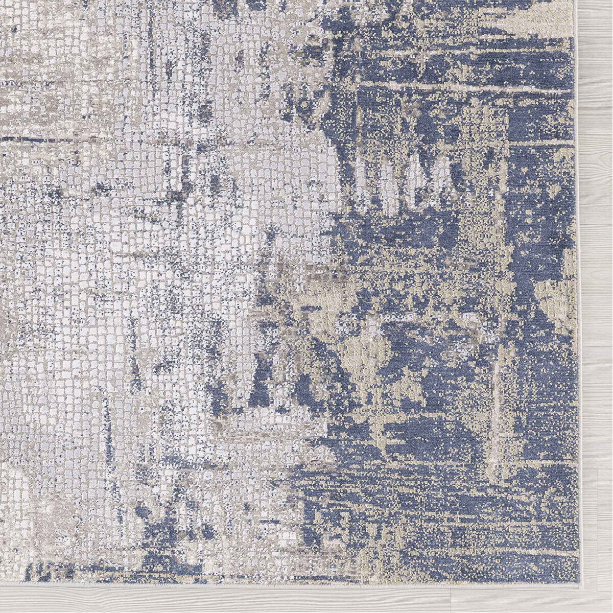 Hamida 36 X 24 inch Indigo Rug, 2ft x 3ft