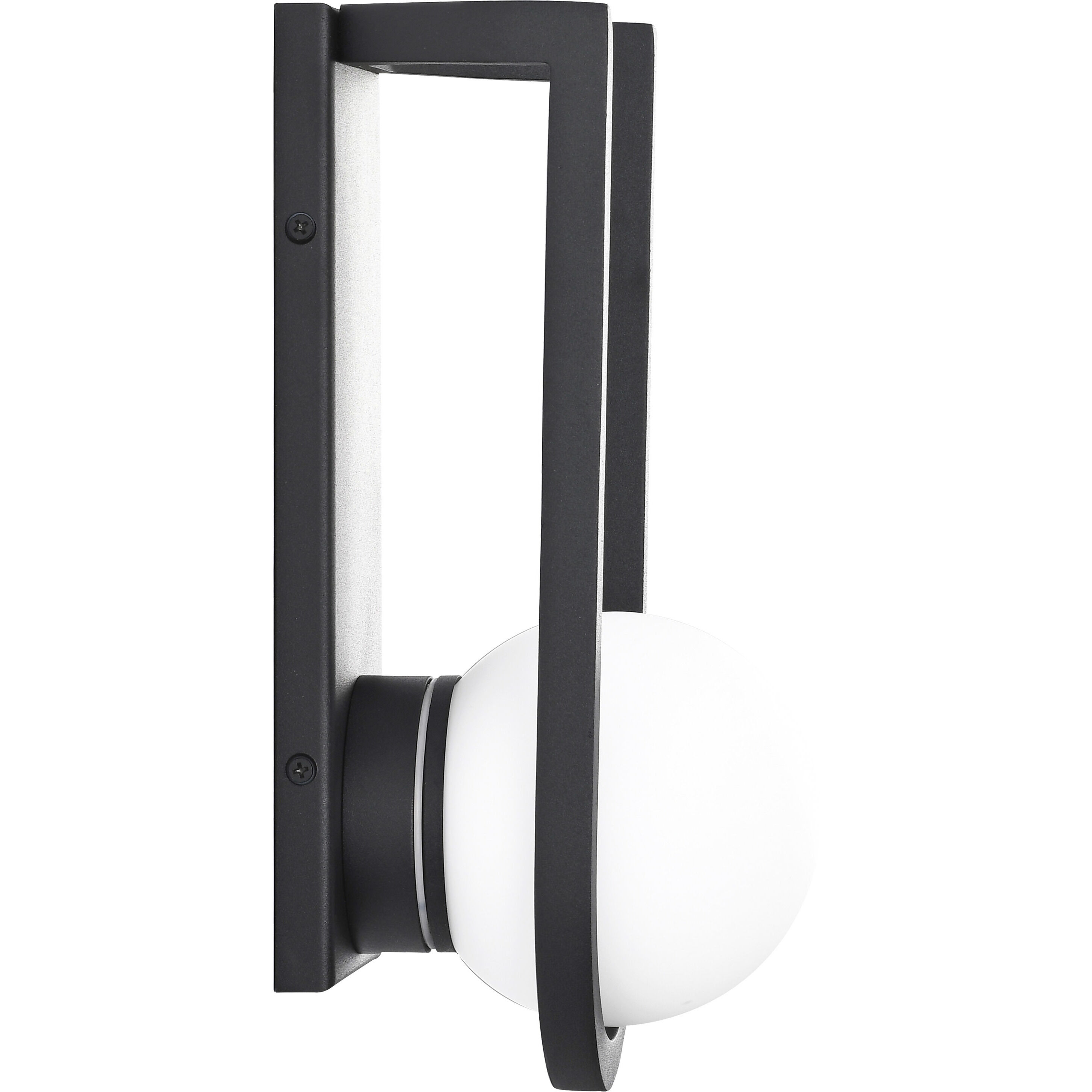 Cradle LED 12 inch Matte Black Outdoor Wall Sconce