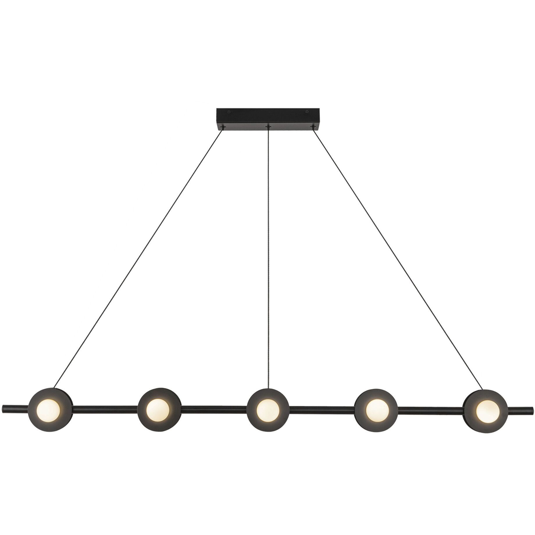 Elixir LED 48.13 inch Black Linear Pendant Ceiling Light