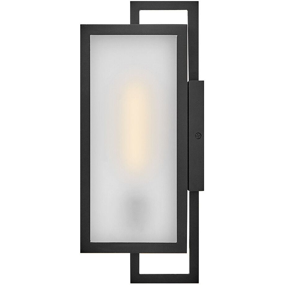 Halden 1 Light 15 inch Black Outdoor Wall Mount