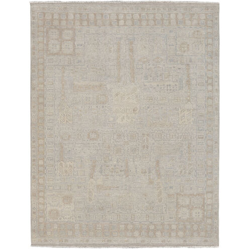 Bala 36 X 24 inch Medium Brown / Off-White / Ivory / Medium Gray Handmade Rug