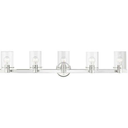 Munich 5 Light 42 inch Polished Chrome Vanity Sconce Wall Light