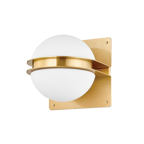 Rudolf LED 10 inch Aged Brass Wall Sconce Wall Light