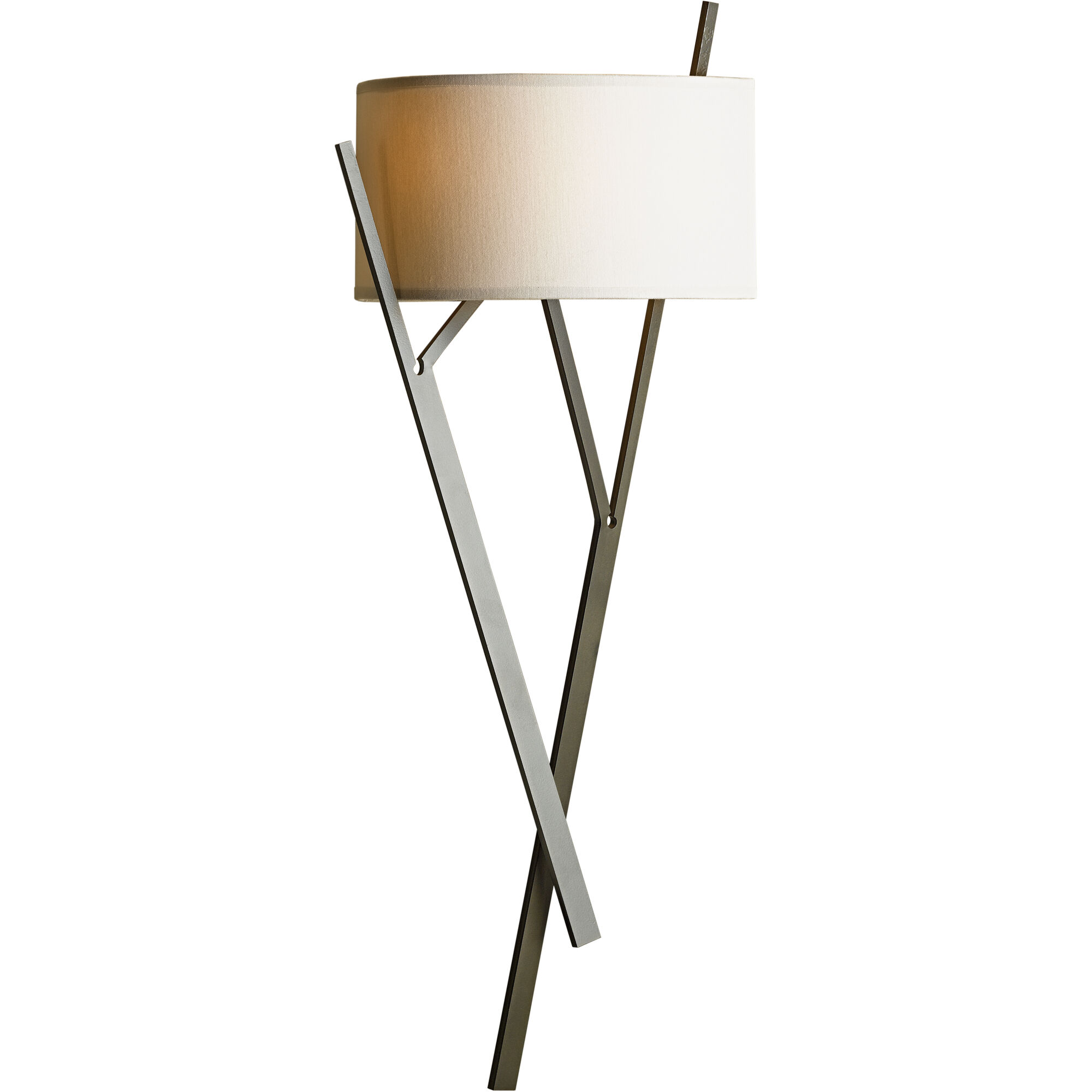 Arbo 2 Light 10 inch Dark Smoke ADA Sconce Wall Light in Flax