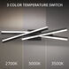 Parallax LED 27 inch Black Bath Vanity & Wall Light in 2700K, dweLED