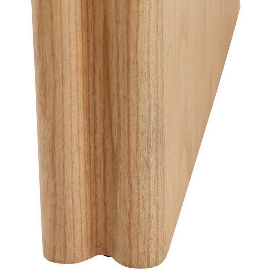 Fairfield Greige Leather and Taupe Suede with Blonde Wood Bench