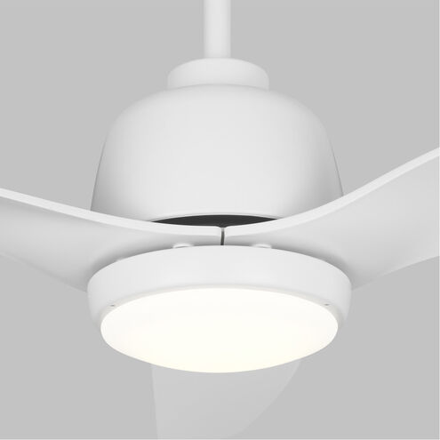 Avila 52 inch Matte White Indoor/Outdoor Ceiling Fan, Coastal