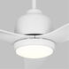 Avila 52 inch Matte White Indoor/Outdoor Ceiling Fan, Coastal