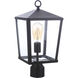 Olsen 1 Light 16 inch Midnight Outdoor Post Light