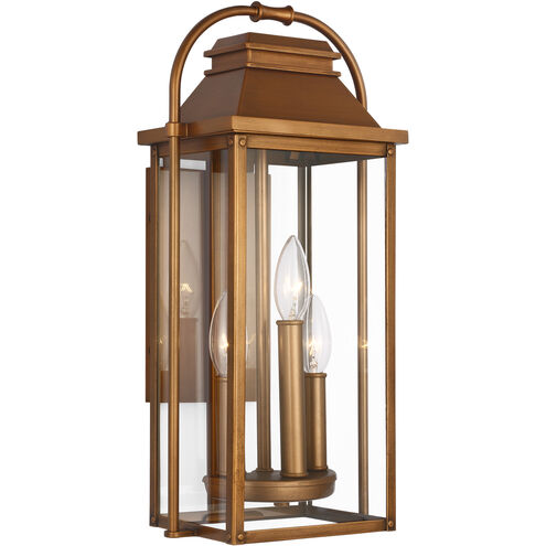 Sean Lavin Wellsworth 3 Light 18.25 inch Natural Copper Outdoor Wall Lantern