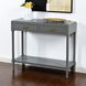 Samantha 35.5 X 13 inch Carbon Gray and Antique Gold Console Table