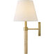 Bruna 1 Light 9 inch Lacquered Brass Bath Sconce Wall Light