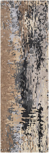 Banshee 96 X 30 inch Light Brown Rug in 2.5 x 8, Runner